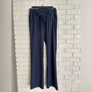 Athleta Navy Dress Pants, Stretch Waist- Size 4 Tall